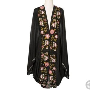EUC Merona Lightweight Floral Kimono